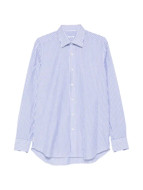 Fray striped shirt Blue 1738