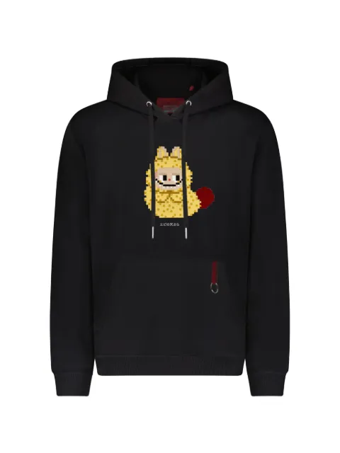 Mostly Heard Rarely Seen 8-Bit monster-print hoodie Black MHEB02BFKH14