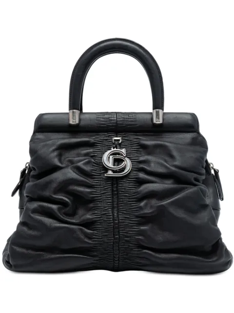 Christian Dior Pre-Owned 2008 Small Lambskin Karenina Frame Bag tote bag Black H27YQAJM21FY1JD0