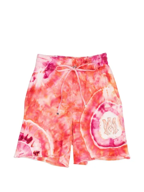 AMIRI MA-appliqué tie-dye shorts Pink SS22MJL025PEACH