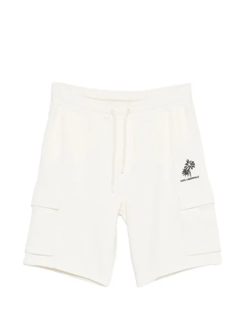 Karl Lagerfeld cargo print shorts White 705110562906