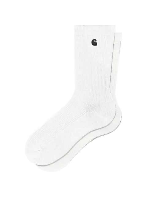 Carhartt WIP Madison logo socks (set of two) White I036750