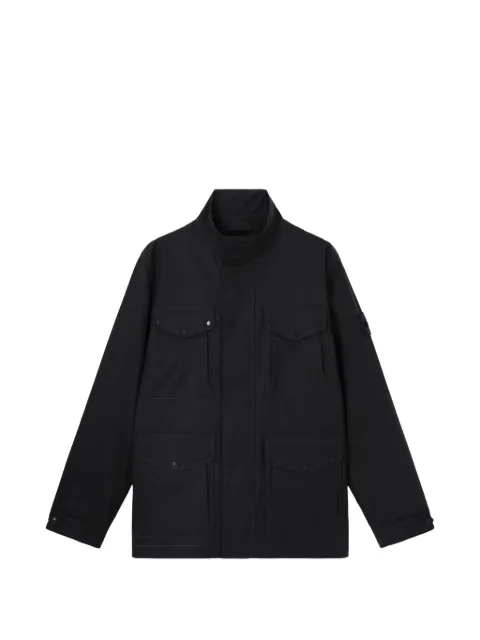 Stone Island 4100035 all-weather cotton canvas_S.I. Ghost jacket Black L1S154100035S0F01