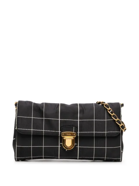 Prada Pre-Owned 2010-2025 Tessuto Chain crossbody bag Black 3AVE5T9D48MLT1PR