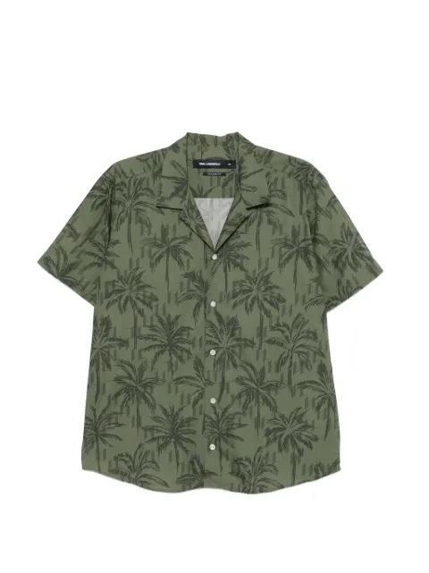 Karl Lagerfeld palm print shirt Green 605521562625