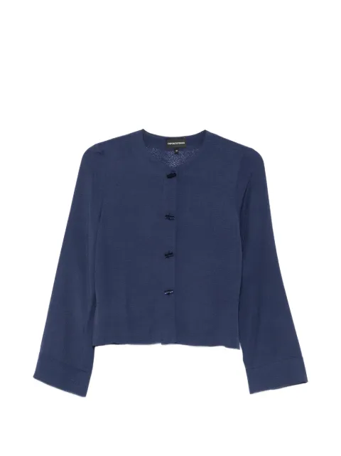 Emporio Armani crew-neck blouse Blue EW003104AF20287