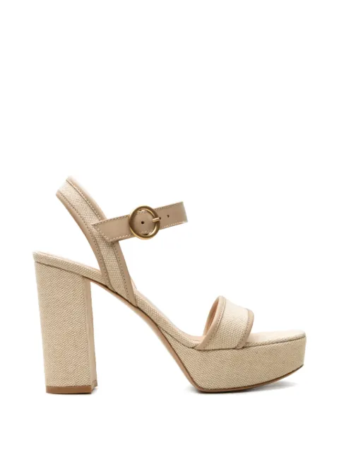 Gianvito Rossi Milos platform buckle sandals Neutrals G3267570RICVPS