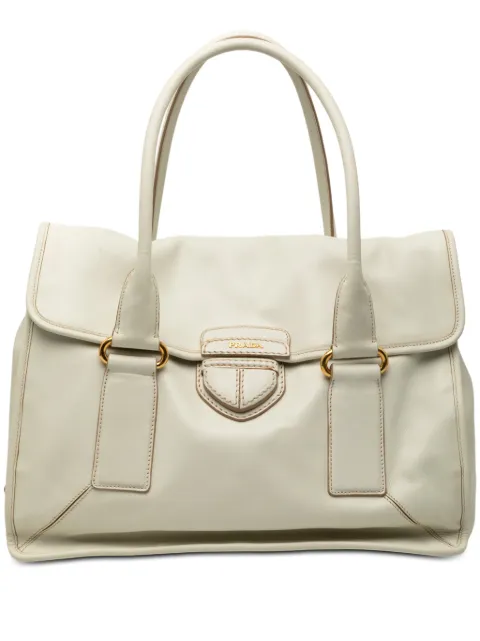 Prada Pre-Owned 2000-2025 City Calf handbag White ZX7JD9A829KPBCYD