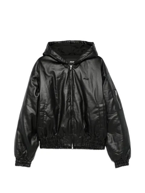 ALIS hooded zip bomber jacket Black 6609