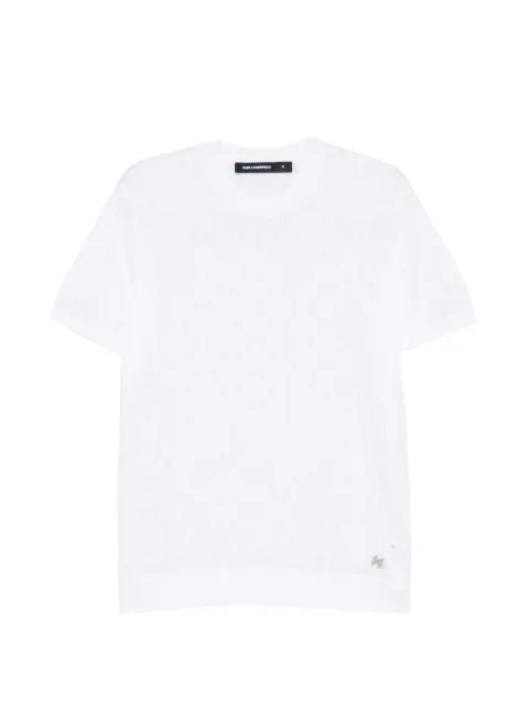 Karl Lagerfeld logo short-sleeve T-shirt White 655004562301