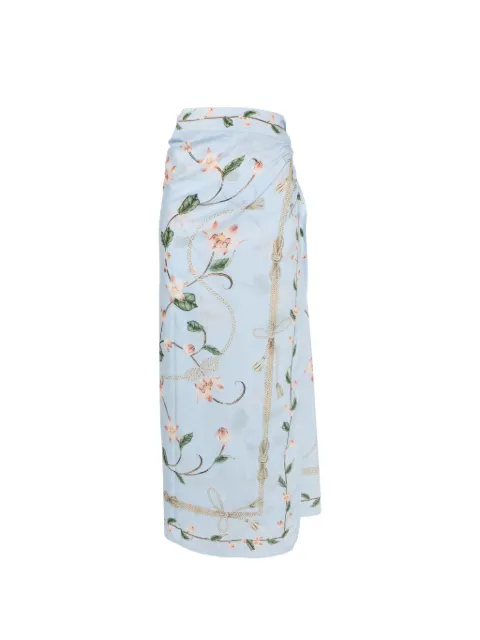 Agua By Agua Bendita Lavanda floral-print pareo Blue 21991