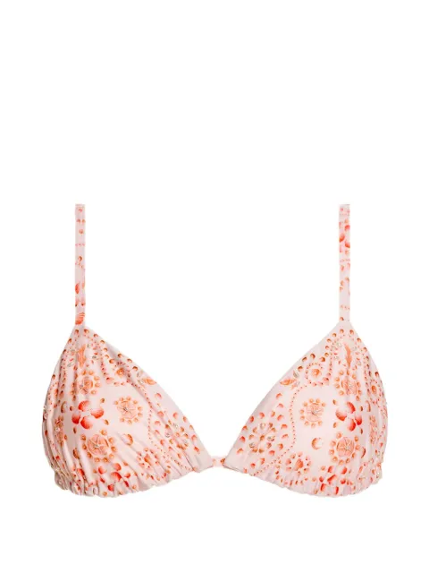 Agua By Agua Bendita Tulua shell-print bikini top Pink 22003
