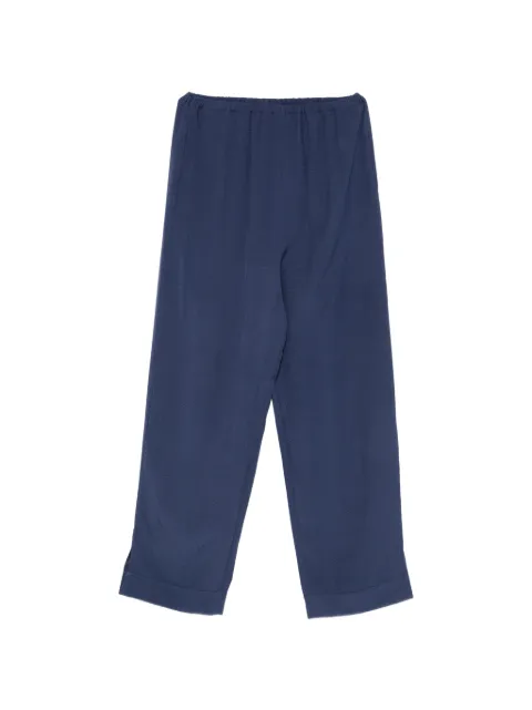 Emporio Armani elasticated-waistband trousers Blue EW003105AF20287