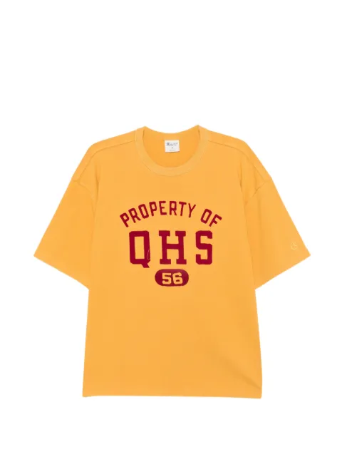 Champion logo-detail T-shirt Yellow 222338