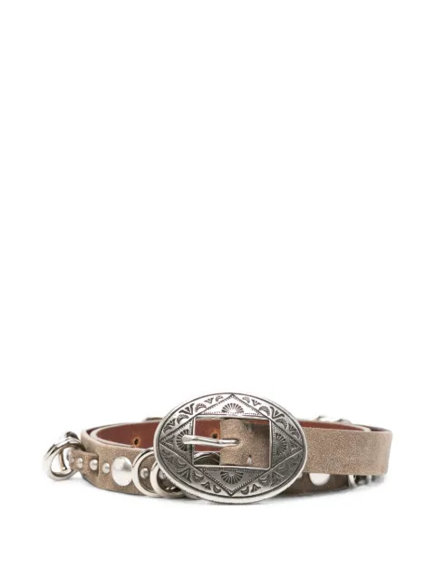 Golden Goose stud-embellished ring-detail belt Neutrals GWA00819A00090655129