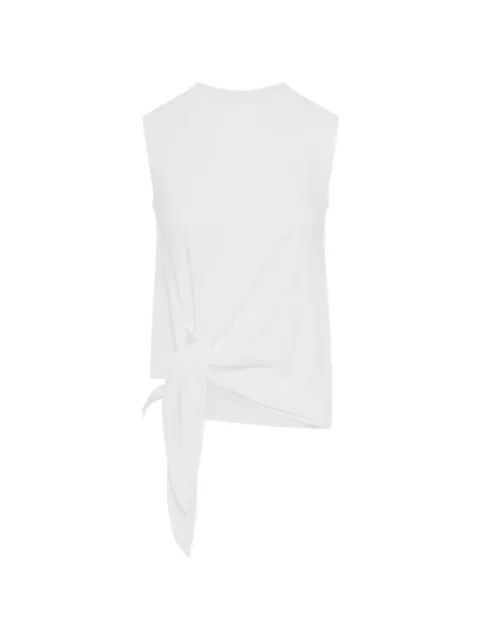 JW Anderson knotted hem cotton tank top White JO0284PG1810
