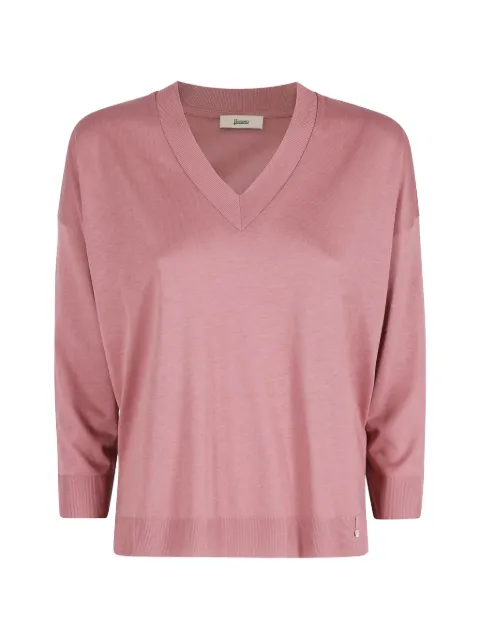 Herno V-neck sweater Pink JV000015D52056098
