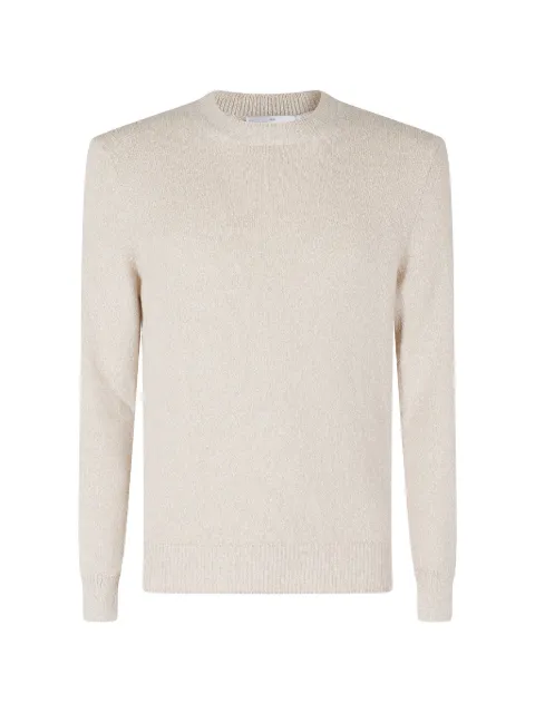 Gran Sasso crew-neck ribbed-trim sweater Neutrals 2314617901098