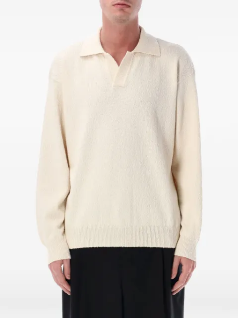 Roberto Collina polo collar sweater Neutrals 261MYA251042