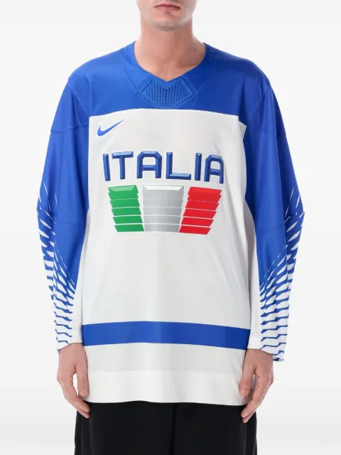 Nike Team Italy hockey replica T-shirt White P34235ITALYJ000656