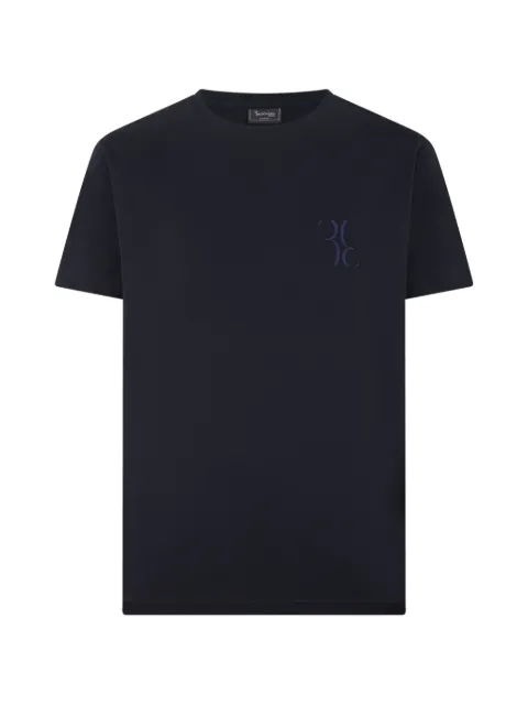Billionaire round-neck T-shirt Blue BAFCMTK8931BTE014N