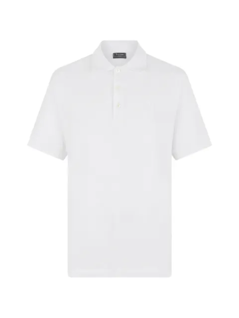 Billionaire Baroque polo shirt White BAFCMTK8932BTE004N