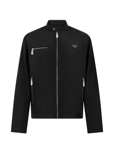 Philipp Plein nylon motor jacket Black UAFCMRB3158PNY002N