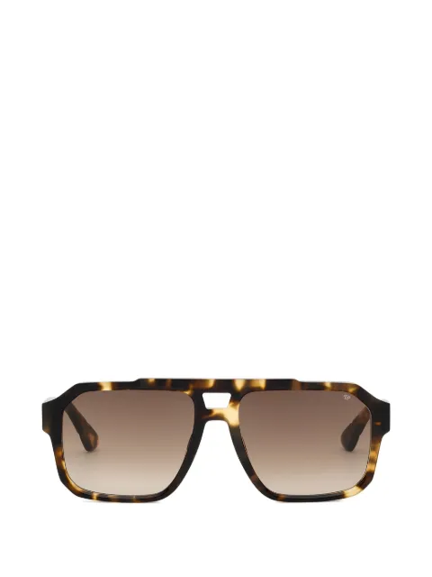 Philipp Plein Eyewear tortoiseshell-effect geometric-frame sunglasses Brown UAFAMES0313PXV092N