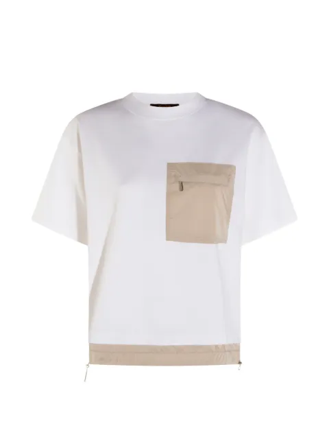 Moorer pocket trim t-shirt White MODTS100012V3878