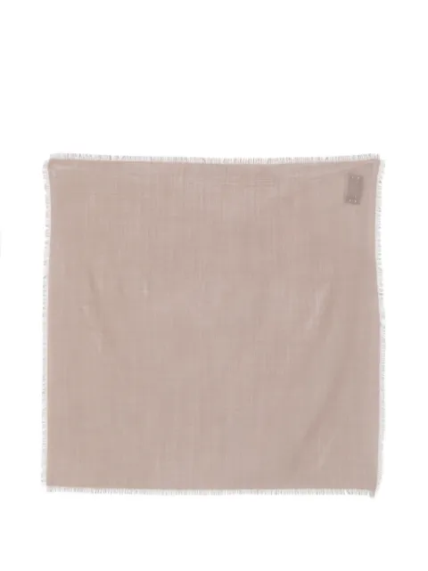 Rier frayed-edge wool scarf Neutrals AXS40WVG