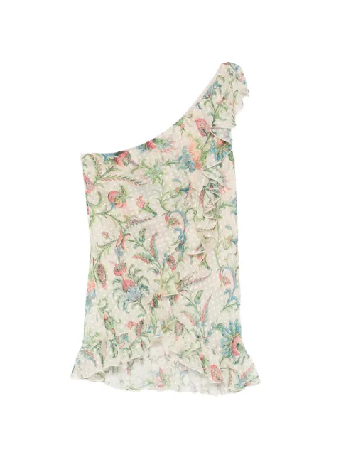 ETRO ruffled floral top Neutrals WRJA016699SADI2