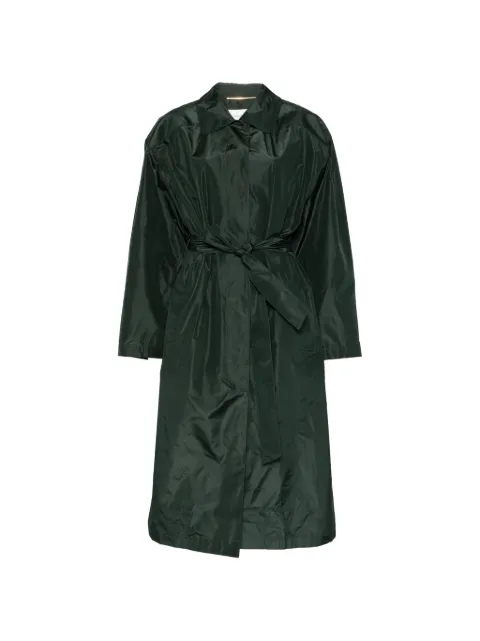 Saint Laurent tie-belt trench coat Green 858773Y1I02