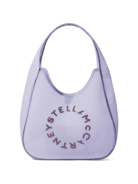 Stella McCartney logo mesh large tote bag Purple 7B0102WP0705