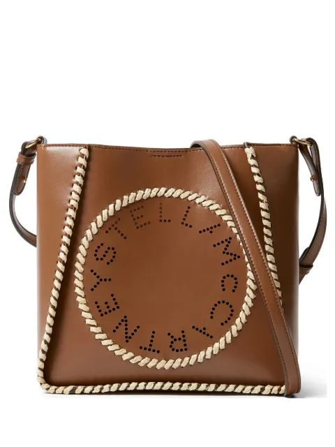 Stella McCartney raffia trim crossbody bag Brown 7B0103WP0704