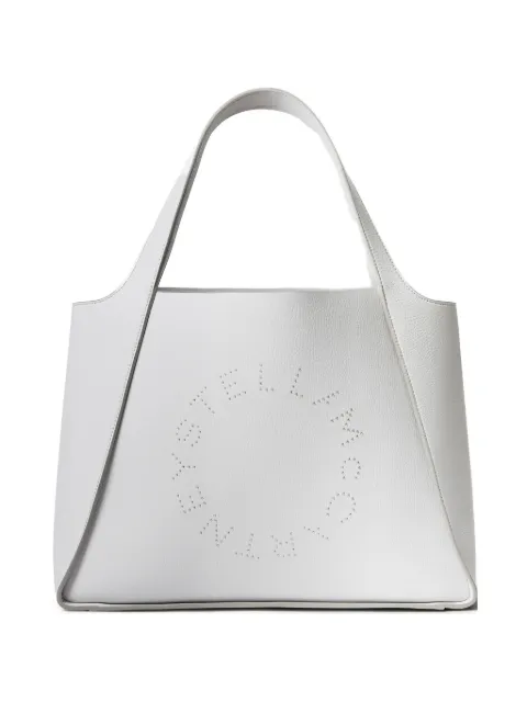 Stella McCartney logo-detail tote bag Grey 502793WP0563