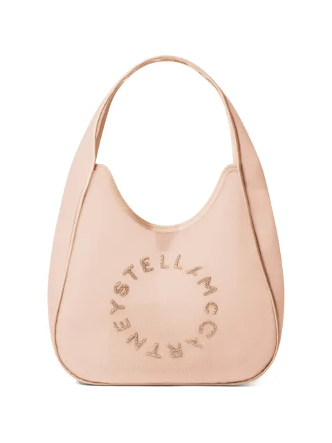 Stella McCartney logo mesh large tote bag Pink 7B0102WP0705