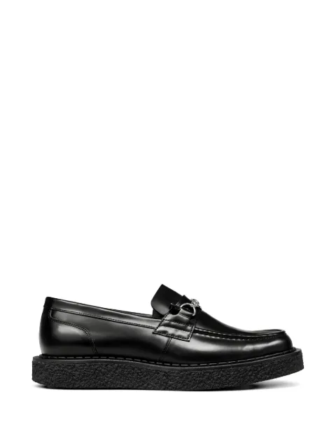 George Cox appliqué-detail leather loafers Black PAM01D040