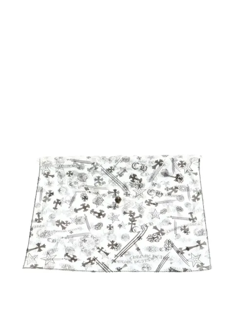 Chrome Hearts Vinyl all-over print pouch White CHRM0864