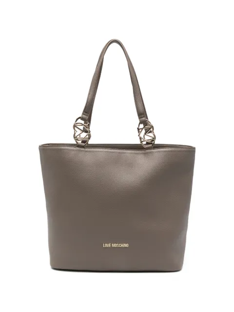 Love Moschino logo-detail shoulder bag Grey JC4005PP1OLB0