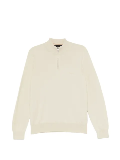 BOSS half-zip jumper Neutrals 50516914