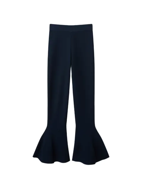 Stella McCartney compact knit peplum trousers Blue 6K12083S2650