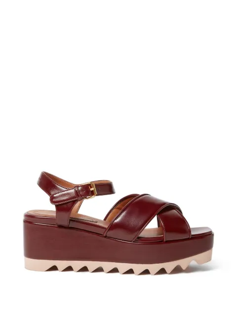 Stella McCartney Elyse criss-cross sandals Red 810658E00286