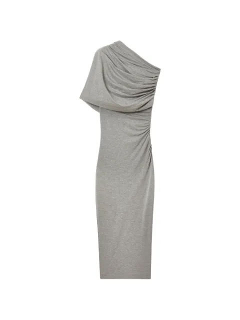 Stella McCartney one shoulder twisted wrap dress Grey 6J04523SQA58