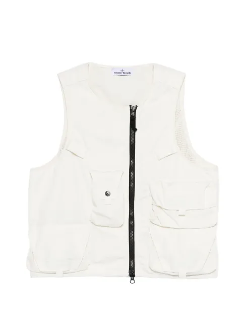 Stone Island zip pocket gilet Neutrals L1S15G100006S0318