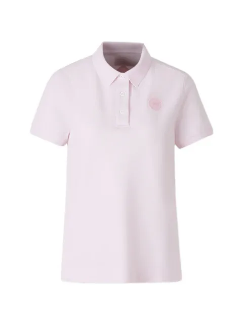 Canada Goose Almira logo-patch polo shirt Pink 1600WT