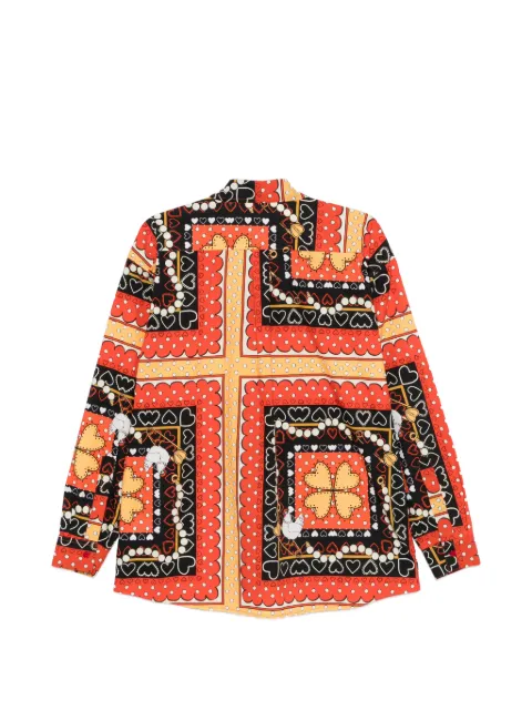 alessandro enriquez hearts print top Red SS26AES43POP