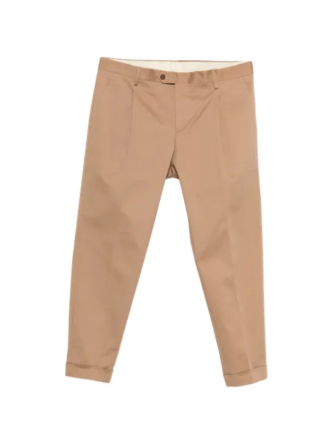 Cenere GB Denver pleated cuffed trousers Neutrals DENVERPA101P