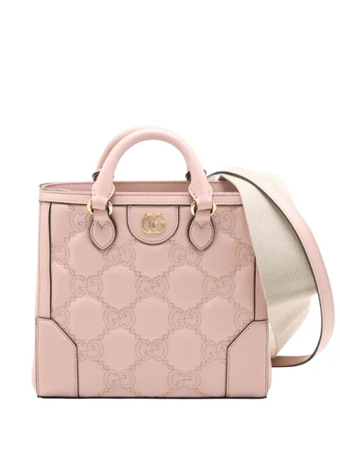 Gucci Pre-Owned 2016-2025 Mini GG Matelasse Leather Top Handle Bag satchel Pink JIMNYZCQWGLQG0A1