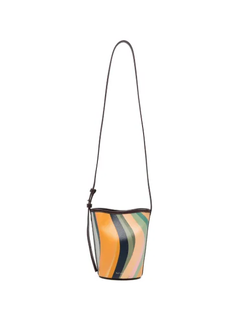 Paul Smith mini striped bucket bag Neutrals W1A8266GSWIRL90