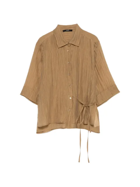 Seventy tie-waist shirt Brown CA1503460238